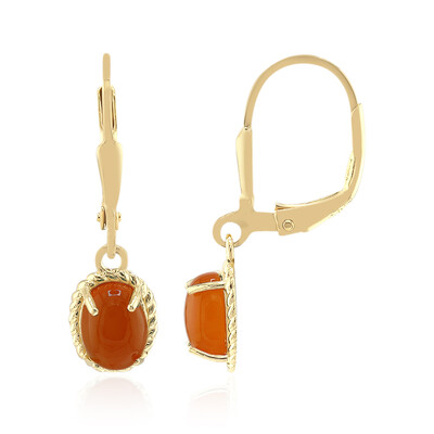 Carnelian Silver Earrings