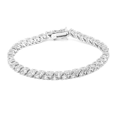 White Topaz Silver Bracelet