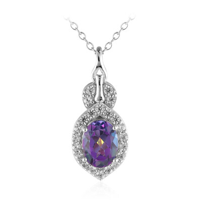 Mystic Topaz Silver Necklace