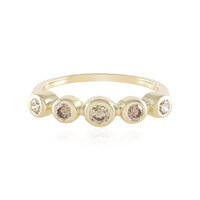 9K SI2 Champagne Diamond Gold Ring