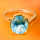 Sky Blue Topaz Silver Ring