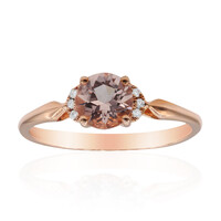 14K AAA Morganite Gold Ring (CIRARI)