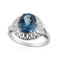 London Blue Topaz Silver Ring