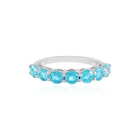 Paraiba Color Topaz Silver Ring