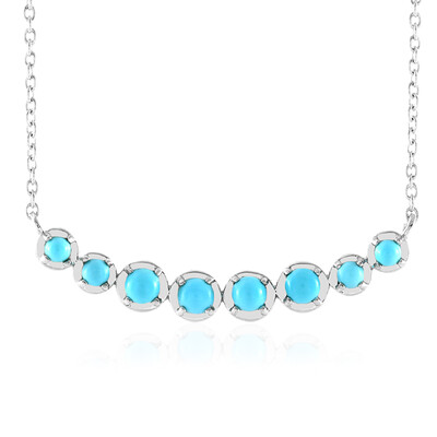 Sleeping Beauty Turquoise Silver Necklace