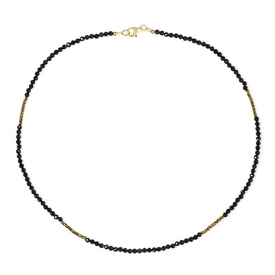 Black Spinel Silver Necklace