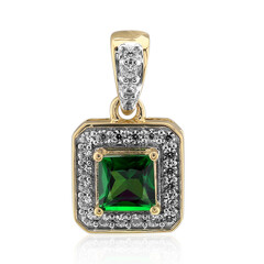 9K AAA Kenya Tsavorite Gold Pendant