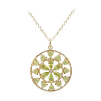 Burmese Peridot Silver Necklace