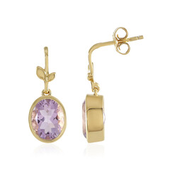 Rose de France Amethyst Silver Earrings