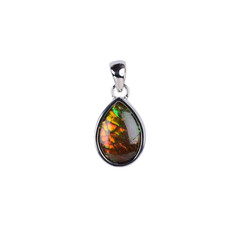 Ammolite Silver Pendant