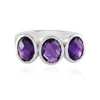 Zambian Amethyst Silver Ring