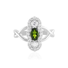 Russian Diopside Silver Ring