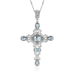 Sky Blue Topaz Silver Necklace (Dallas Prince Designs)