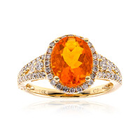 14K Mexican Fire Opal Gold Ring (CIRARI)