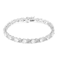 White Topaz Silver Bracelet