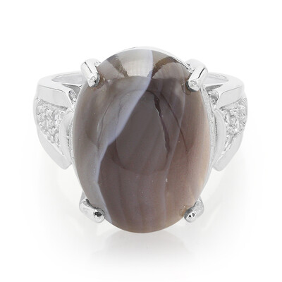 Botswana Agate Silver Ring