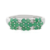 Socoto Emerald Silver Ring