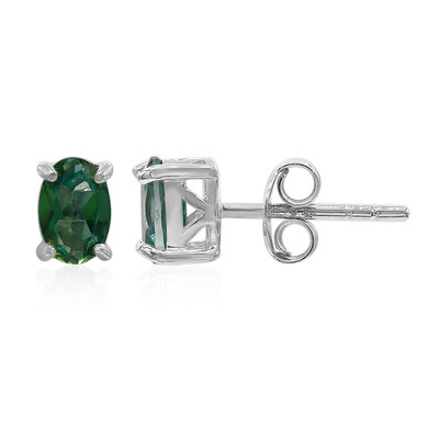 Butterfly Green Topaz Silver Earrings