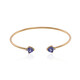 10K AAA Tanzanite Gold Bangle