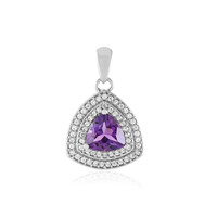 Siberian Amethyst Silver Pendant