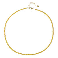 Yellow Sapphire Silver Necklace