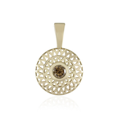 9K I2 Champagne Diamond Gold Pendant (Ornaments by de Melo)