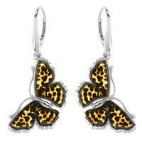 Baltic Amber Silver Earrings