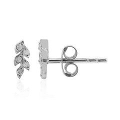 I3 (I) Diamond Silver Earrings