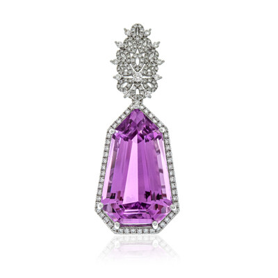 18K Patroke Kunzite Gold Pendant (AMAYANI)