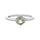 Green Amethyst Silver Ring