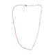 Pink Freshwater Pearl Silver Necklace (TPC)