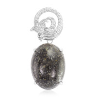 Leopard Opal Silver Pendant