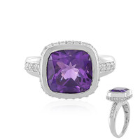 Siberian Amethyst Silver Ring