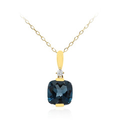 10K London Blue Topaz Gold Necklace