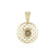 9K I2 Champagne Diamond Gold Pendant (Ornaments by de Melo)