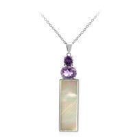 Mother of Pearl Silver Necklace