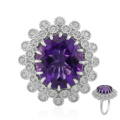 Moroccan Amethyst Silver Ring