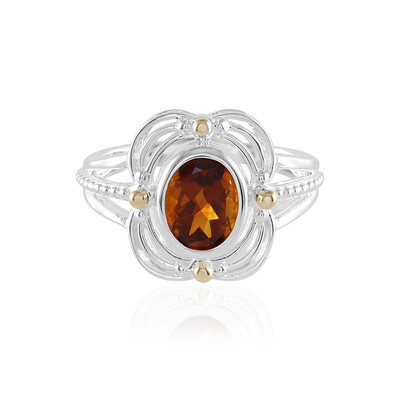 Madeira Citrine Silver Ring (Granulieren)