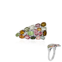 Fancy Tourmaline Silver Ring (SAELOCANA)