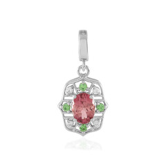 Nigerian Pink Tourmaline Silver Pendant