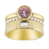 9K Patroke Kunzite Gold Ring (Adela Gold)