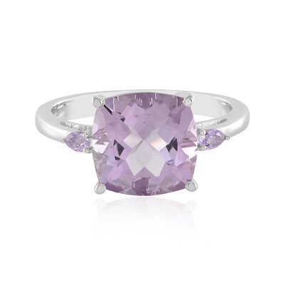 Rose de France Amethyst Silver Ring