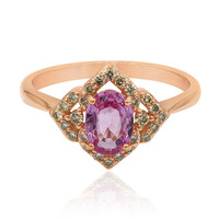 9K Pink Sapphire Gold Ring