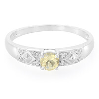 Yellow Beryl Silver Ring