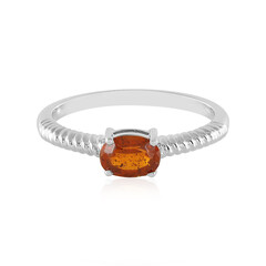 Tanzanian Orange Kyanite Silver Ring