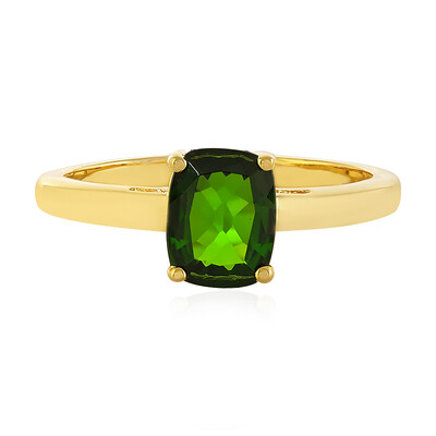 Russian Diopside Silver Ring