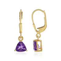 Amethyst Silver Earrings