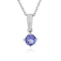 Tanzanite Silver Necklace