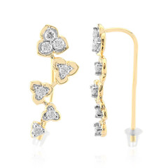 9K SI1 (G) Diamond Gold Earrings