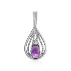 Siberian Amethyst Silver Pendant